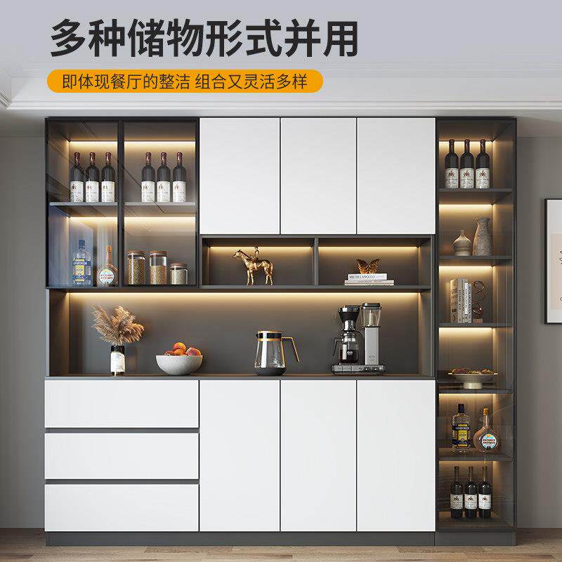 实木餐现边柜体靠墙代简约客厅置一物实木餐边柜储餐厅茶水柜酒柜