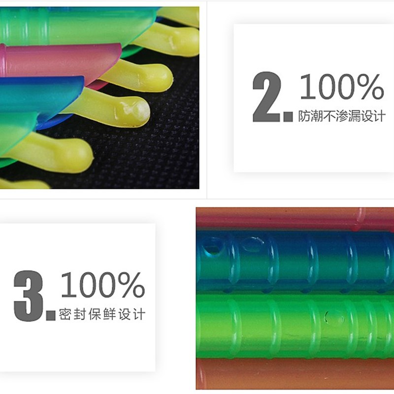 10支装塑料食品茶叶咖啡零食奶粉密封棒封口条密封夹封口夹古茗店图片