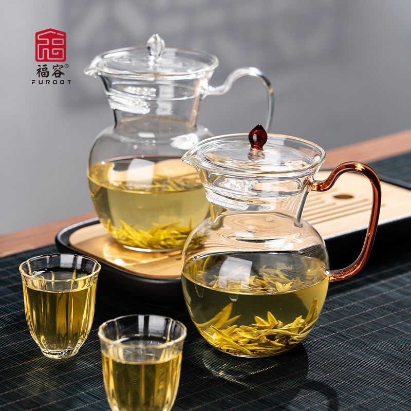 福容宋真执壶小茶壶家用茶具电陶炉煮茶壶耐高温高硼硅玻璃泡茶壶