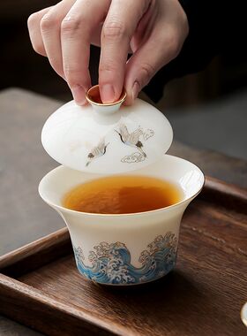 唐舍旅行茶具套装户外便携式快客杯一壶三杯泡茶盖碗茶杯伴手礼品