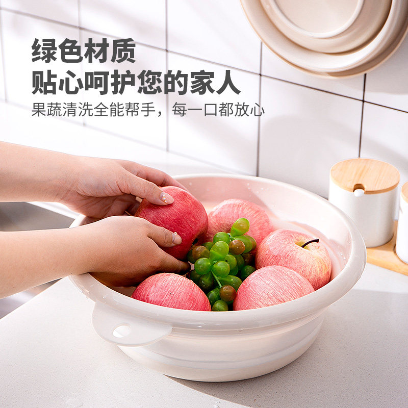 便携式可折叠洗脸盆浴室用盆旅行户外婴儿盆家用冲凉房塑料盆子