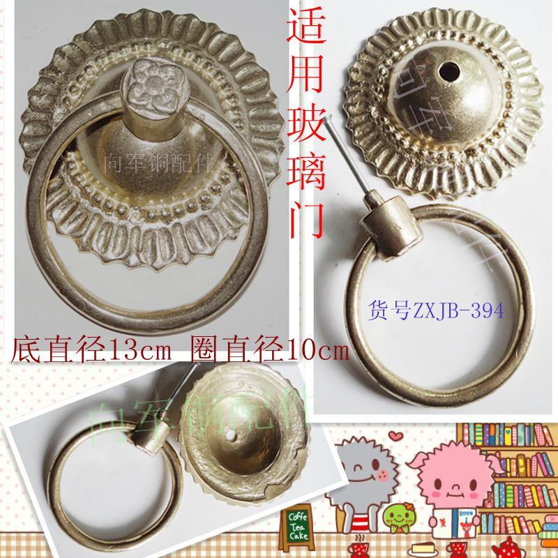 新中式仿古纯铜拉手老式实木门搭扣铜配件庭院门铜锁复古门锁门环