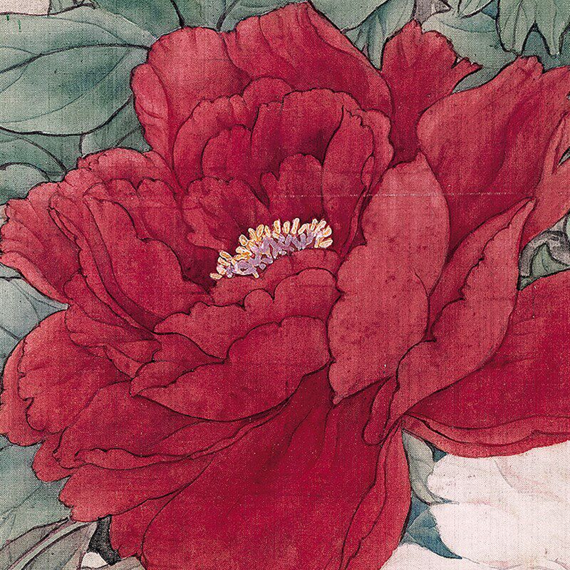 刘奎龄国画微喷工笔临摹画稿花鸟玄关书房挂画装饰画上林春色图