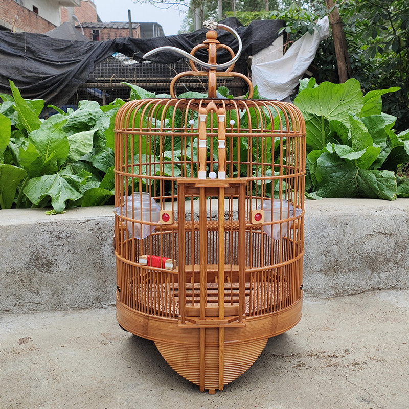 广式高档清远画眉鸟笼大号八哥老竹全套鸟笼子母鸟笼30-33-36广笼