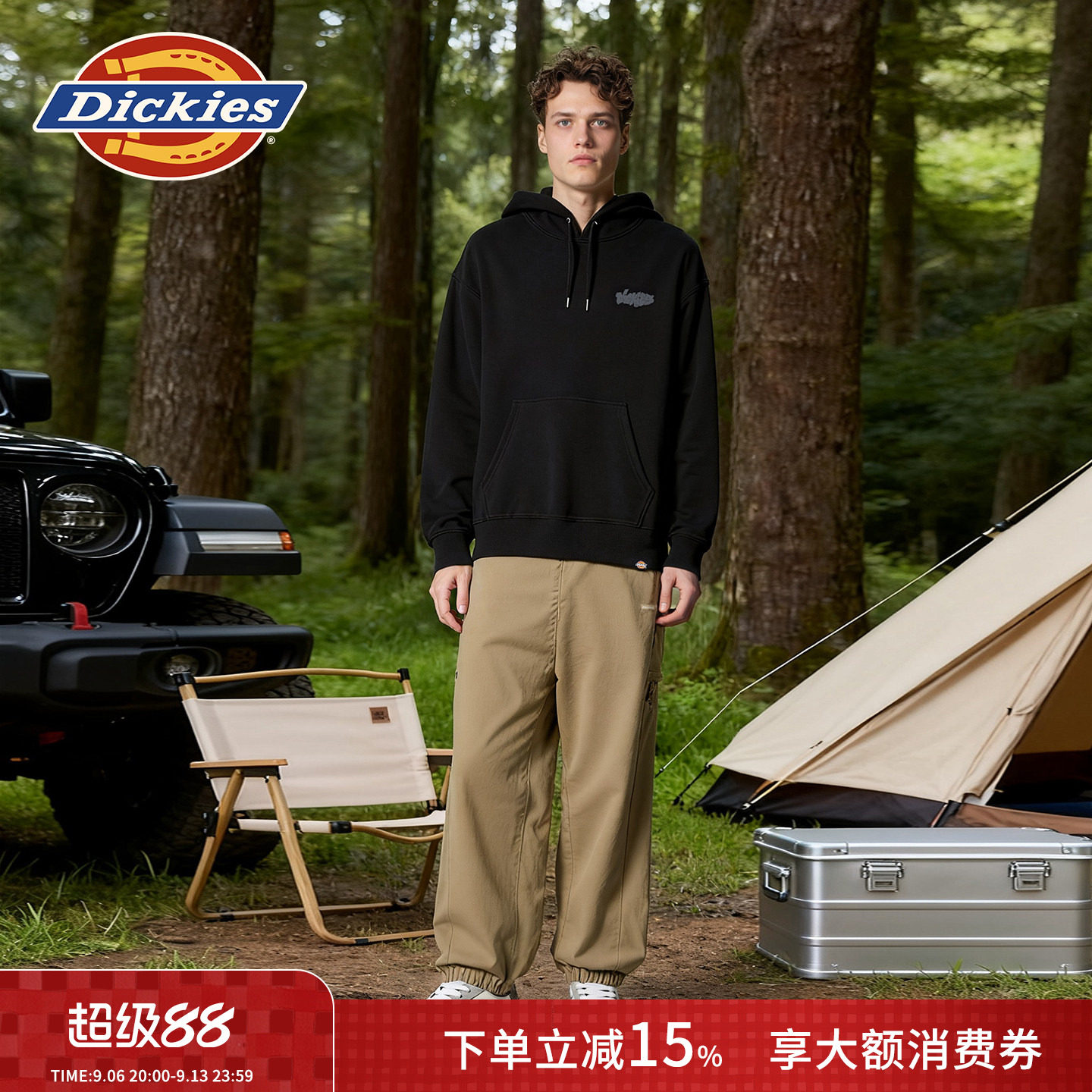 Dickies宽松连帽卫衣男女情侣