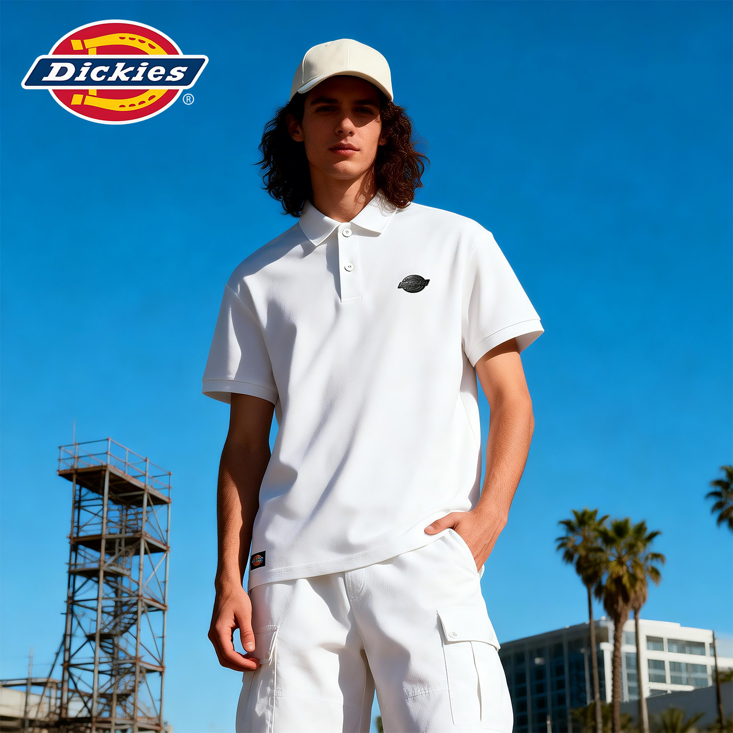 Dickies夏季男士翻领POLO衫短袖2026商务休闲凉感工装风重磅上衣