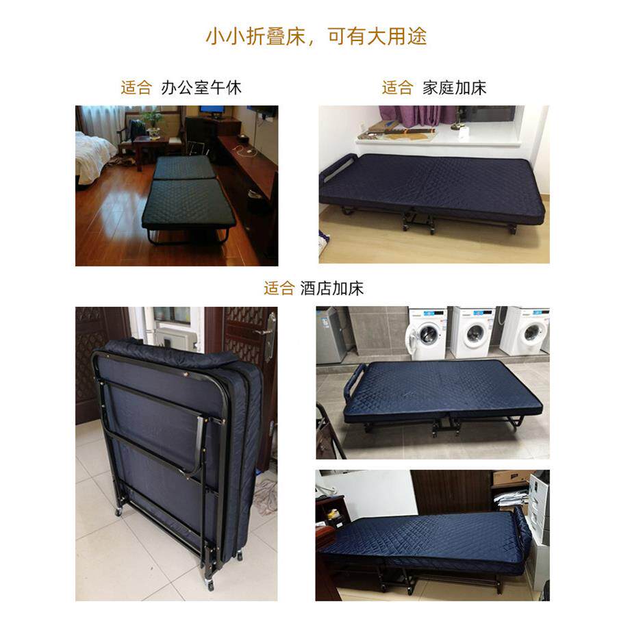 酒店叠加床折叠床宾馆专用单加厚型折人折床单人床家用经济型1.2