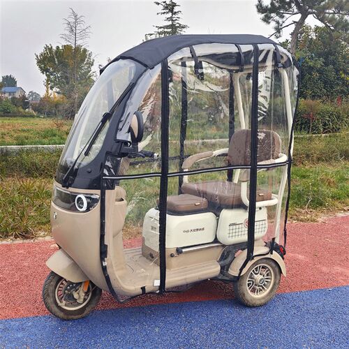 电动三轮车专用雨帘棚Q7熊猫Q5小刀F小海豚阔佬头小号车哈牛q1车