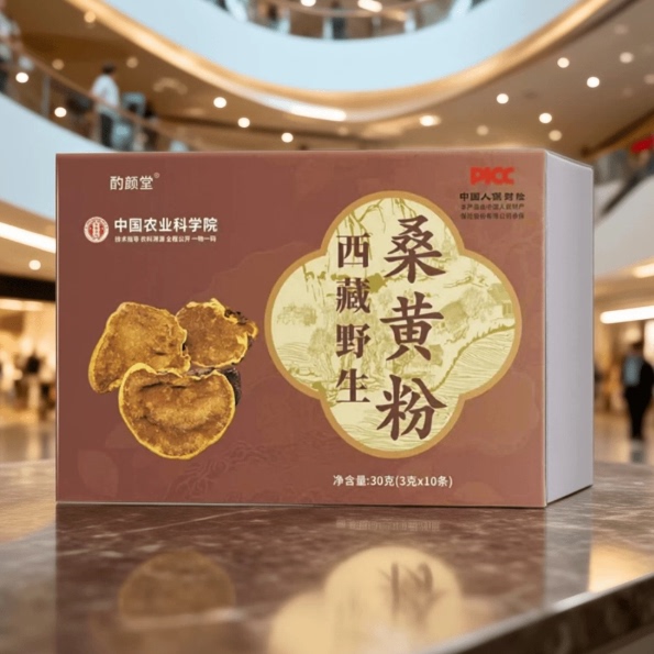 西藏初级农产品桑黄粉植物饮料盒装10条装传统中药材
