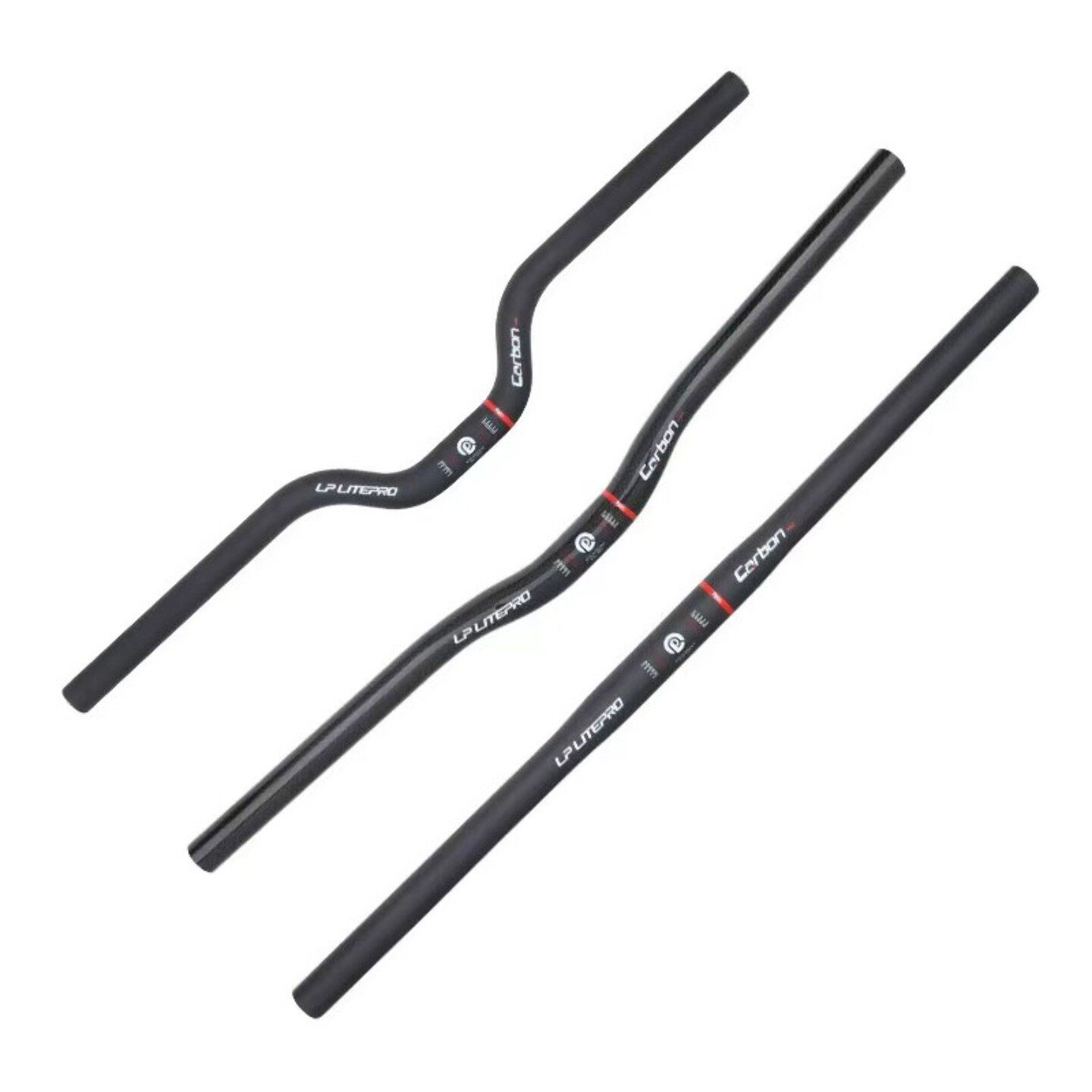 Litepro全碳纤维车把折叠自行车超轻燕把25.4MM把横车把580MM直把