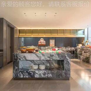 尔顿灰大理石背墙客厅茶几128天然希奢石岛景台餐边柜台面板