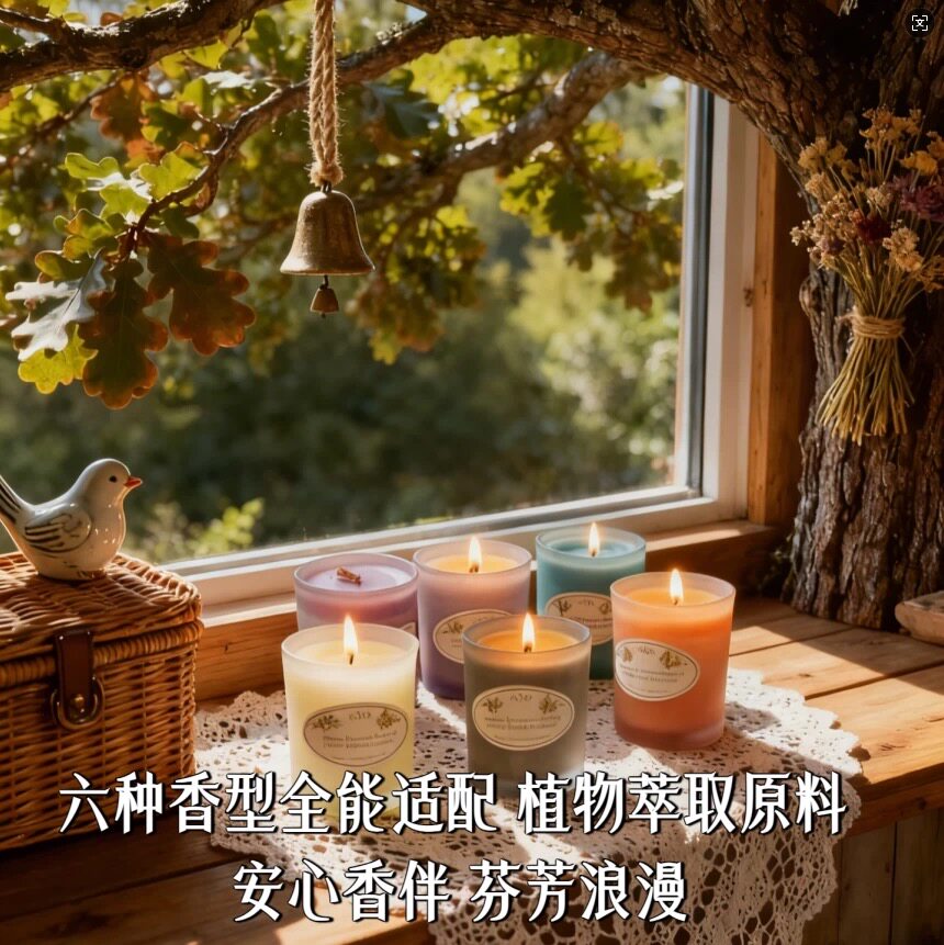 香薰蜡烛高级礼盒装香氛蜡烛节日通用天然豆蜡浪漫仪式感孕婴可用