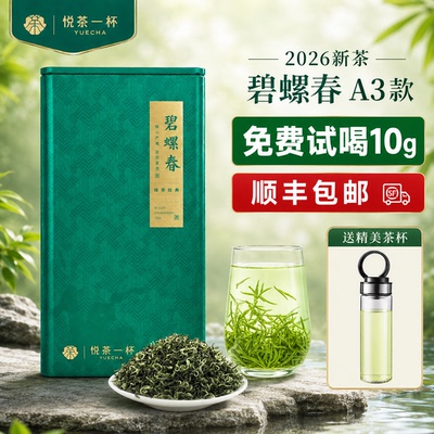 碧螺春2026新茶耐泡炒青口粮茶老茶客爱喝的花果香浓香明前新绿茶