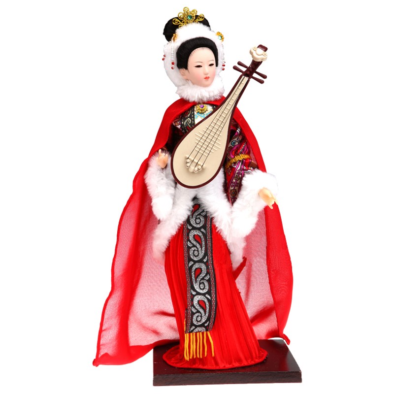 北京绢人中国风家居装饰品特色手工艺品京剧人物摆件戏曲娃娃