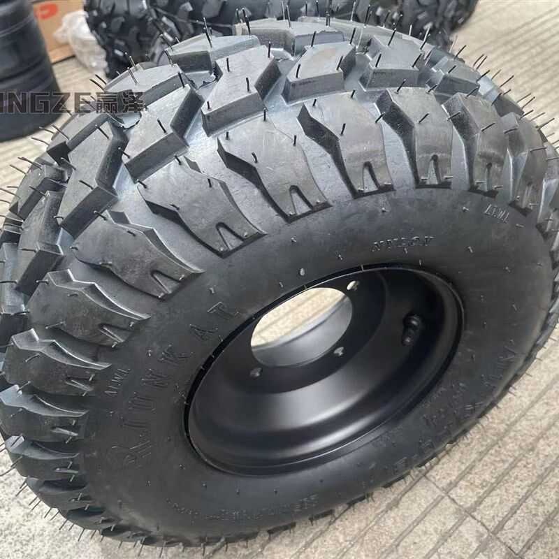 改装四轮摩托车配件沙滩车卡丁车18X7.00-8寸方块公路轮胎轮毂
