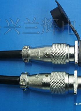 ZJPT重强 航空插头 插座 连接器 P12-5P 5A-5B(5芯)开孔12MM