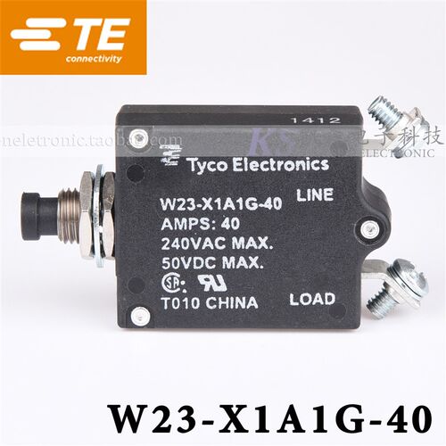 Tyco W23-X1A1G-40 40A 7-1393246-4 UL CSA船用起锚机热控断路器