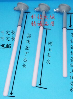 S型铂铑热电偶WRP-130/230/0-1600度高温刚玉管热电偶温度传感器