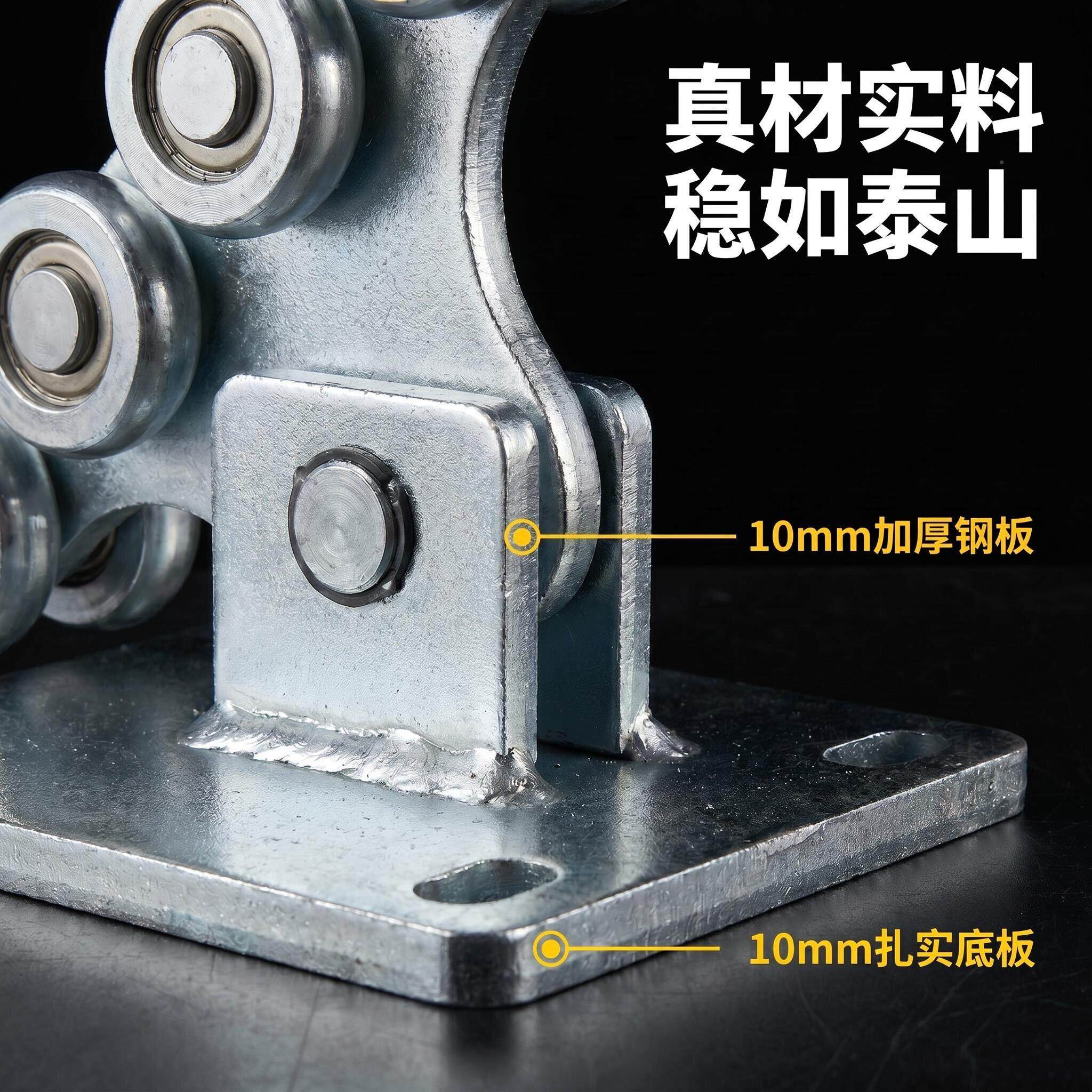 W65滚工业浮门承重滑轮厂房重型轨道轮折叠移门上吊轮悬槽轮组合
