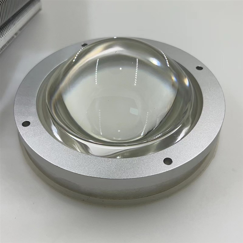 LED 聚光凸透镜 玻璃防水透镜120W 300W 200W 500W灯珠散光套件