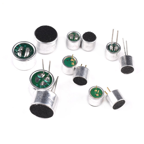 电容式驻极体话筒6050p咪头9767p带引脚9*7mm6*5麦克风拾音器52DB