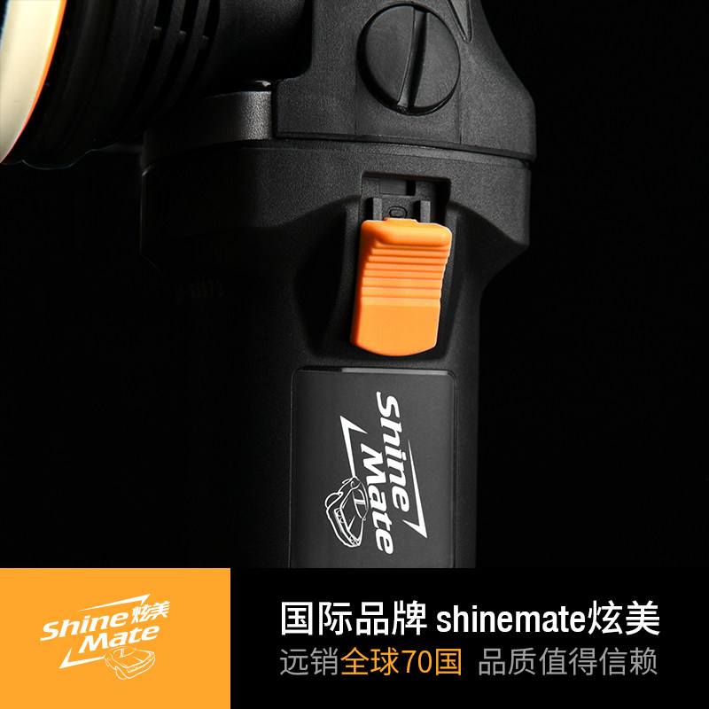 炫美小型偏心抛光机汽车美容家用5寸抛光工具车用震抛机打蜡套装