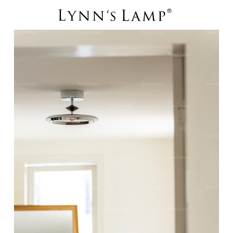 Lynns立意 中古包豪斯吸顶灯 卧室简约设计师玄关入户书房护眼灯