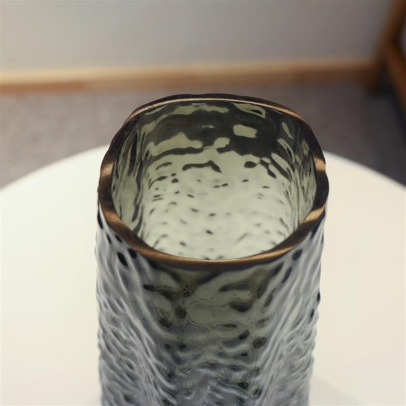 海星  原色料加厚水晶玻璃花瓶玫瑰百合鲜切花餐桌客厅摆件