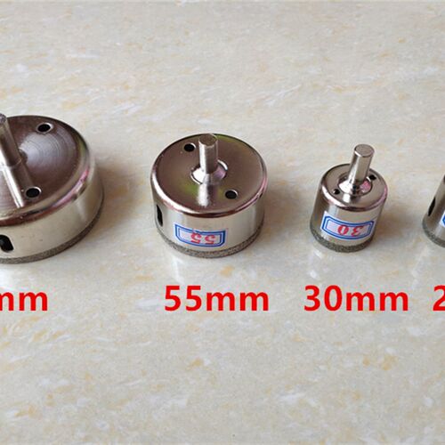 鱼缸玻璃开孔器 鱼缸开孔器 溢流管开孔器 75MM-55-30-25玻璃钻头