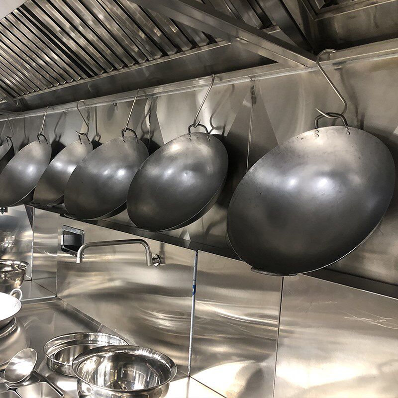 鹤牌1.8特厚手打双耳广式铁炒锅-食堂饭馆酒楼酒店厨师专用