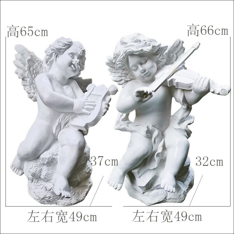 欧式玻璃钢人物雕塑 爱神丘比特仿古摆件 客厅庭院手工工艺品