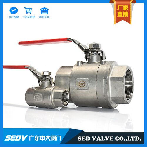 304不锈钢高压球阀Q11F-63P二片式丝口手动重型球阀PN63 64直通式