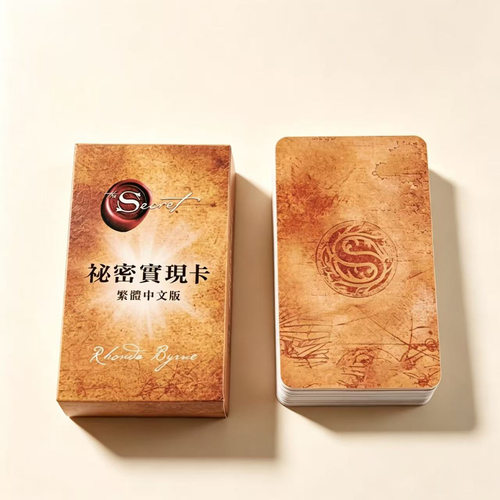 繁体中文版秘密实现卡 吸引力法则心想事成许愿卡心理疗愈愿望卡
