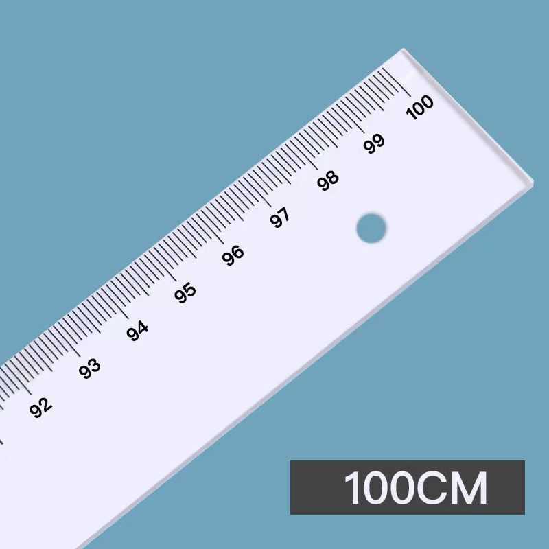 有机玻璃塑料直尺一米亚克力尺100CM塑料 字画装裱裁画刻度尺压板