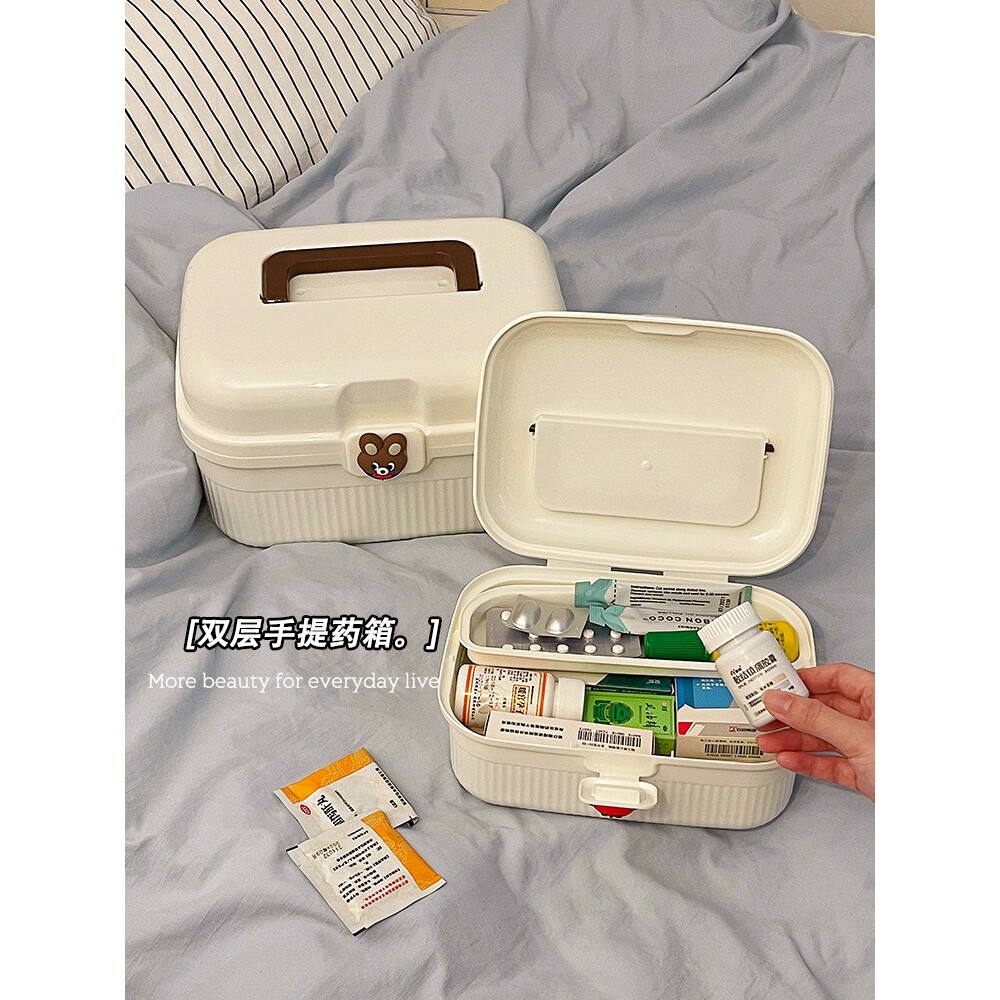 小药箱家庭装家用医药箱药品药物收纳盒学生宿舍多层急救医疗箱