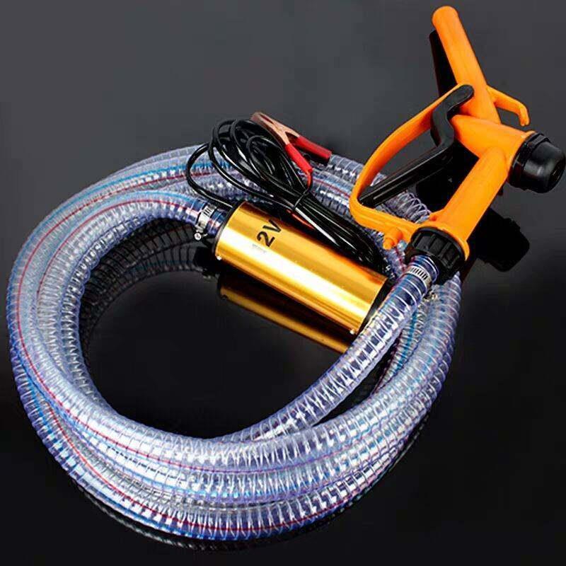 一体款12V/24V/220V大功率电动柴油泵,柴油桶抽油神器