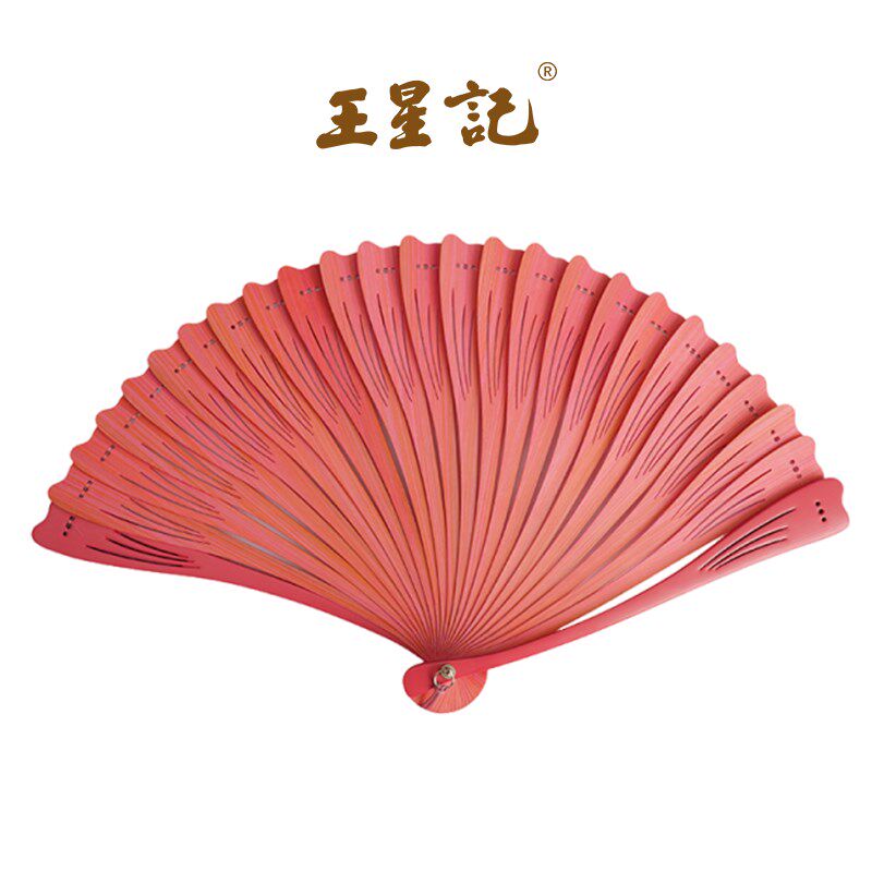 复古全竹绢扇以银杏竹扇折扇团扇漆扇扇子夏天