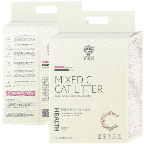 宠道夫混合猫砂结团去味除臭豆腐猫砂活性炭无尘钠基膨润土砂猫沙