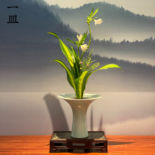 池坊花器剑山插花器生花立花中式文人器皿花道禅意摆件设插花花艺