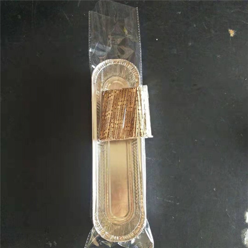 椰香奶酪泡泡包盒现烤锡托铝盒长条毛毛虫闪电泡芙面包烘焙包装