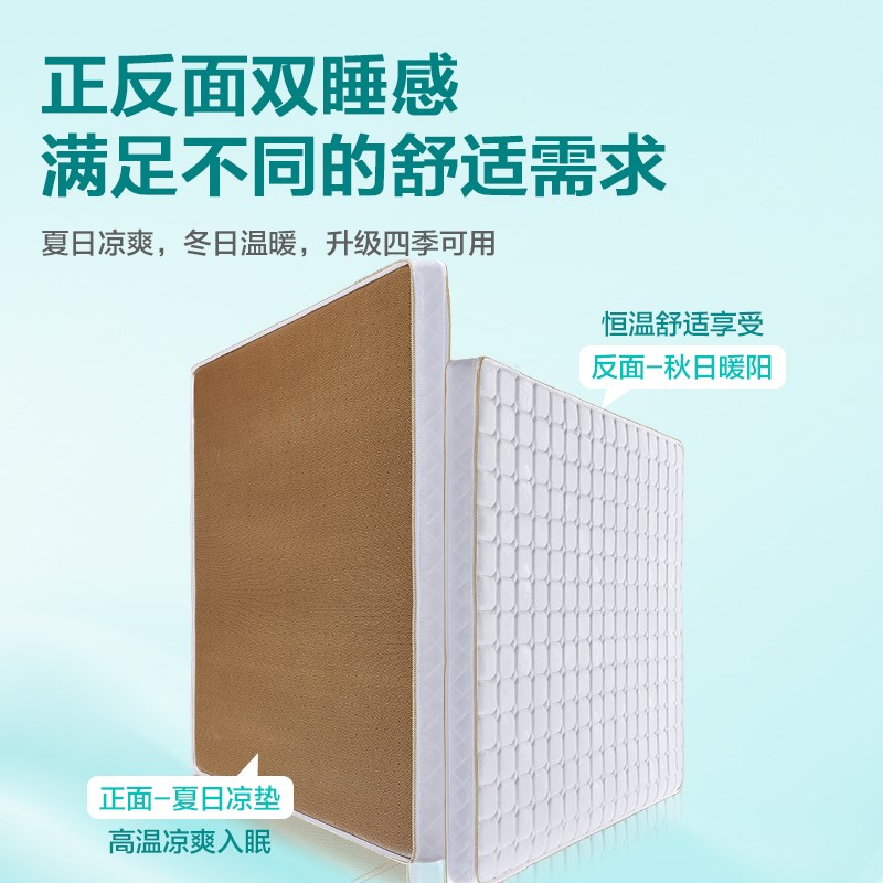 椰棕凉席床垫加硬护腰脊天然3e环保纯棕榈老人儿童3d乳胶冬夏两用