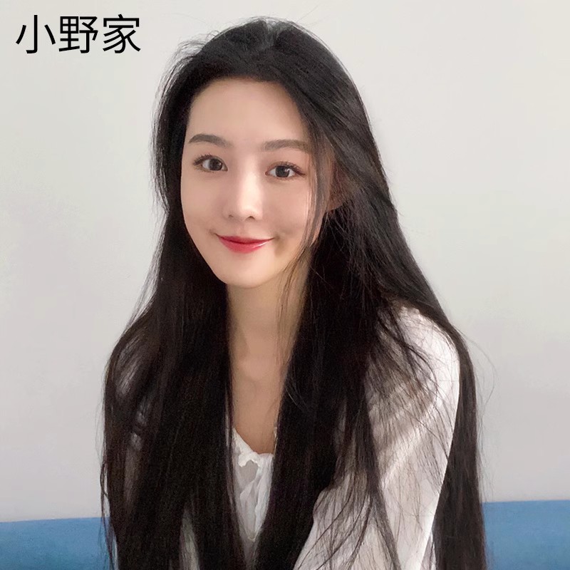 小野家假发片女长发一片式u型半头套隐形无痕接发长直发全真人发