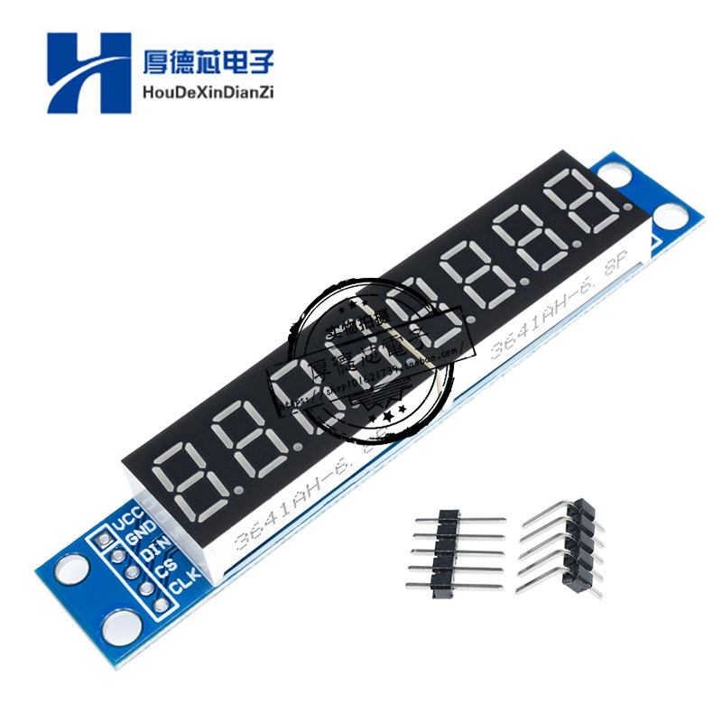 8位数码管显示模块MAX7219 LED显示 支持级联八位串行3个IO口控制图片