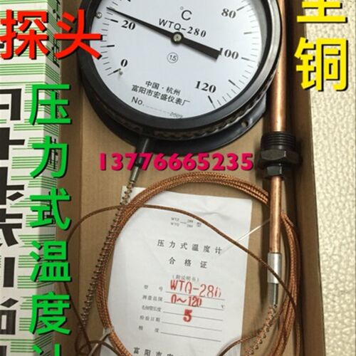 WTZ-280压力式温度计工业 锅炉用温度计指针温度表5米10米15米20