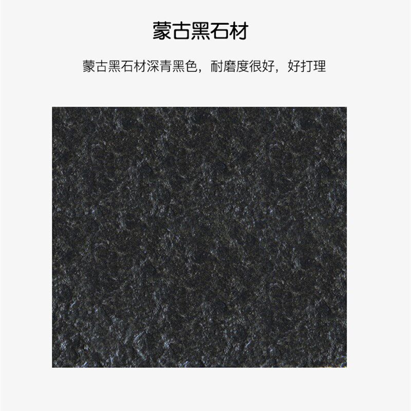 火烧石台面订制中国黑玄武石蝴蝶绿餐桌茶几面火山石面板尺寸定制