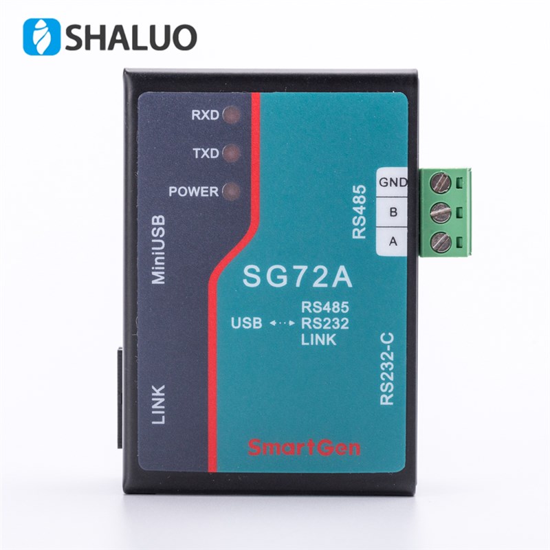 众智发电机控制器SG72A电脑USB RS485 232通讯plc连接口转换模块