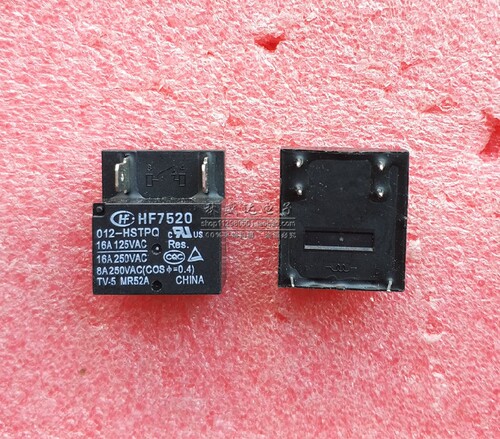 宏发继电器 HF7520-012-HSTPQ 一组常开6脚16A250VAC!