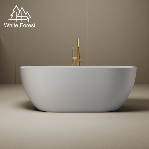 WhiteForest椭圆窄边独立浴缸