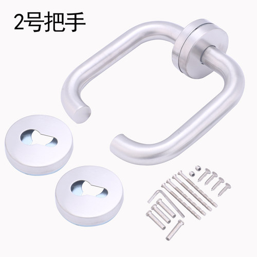 不锈钢58/72分体锁防火门室内木门医院通道办公室V门把手老式通用