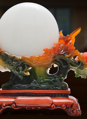 花好月圆摆件家居客厅电视柜玄z关卧室装饰品结婚礼物中秋节工艺